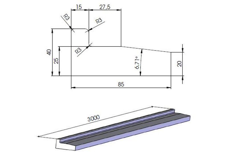 GERECYCLED KUNSTSTOF FUNDERINGSBALK